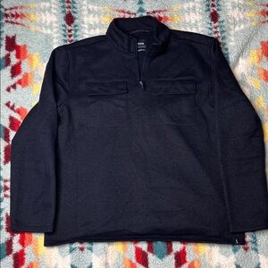 PrAna Brookland navy pullover zip sweater